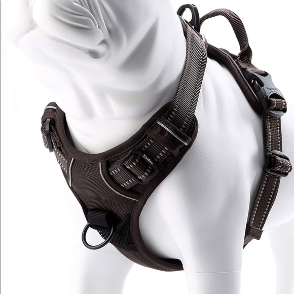 Truelove Adjustable No-Pull Reflective Dog Harness, Black, Small - Picture 8 of 16